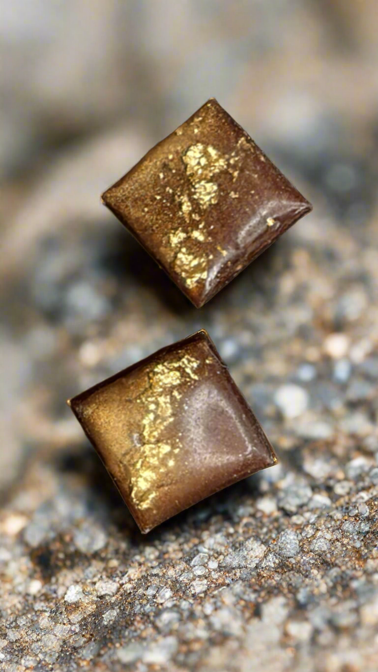 Earth and Éire Diamond Stud Earrings: Grounded Earth