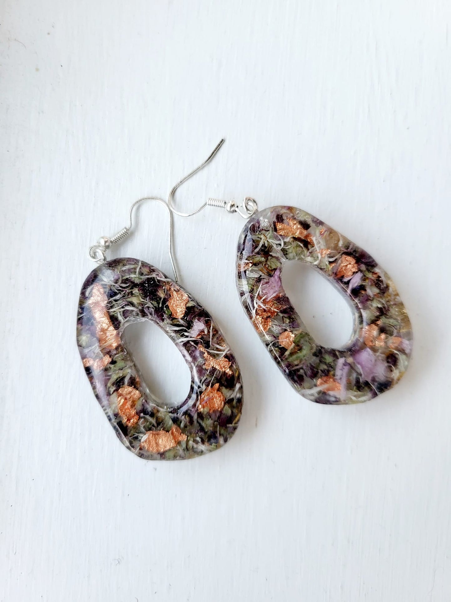 Secrets of the Garden  Wildflower Earrings (hooped)