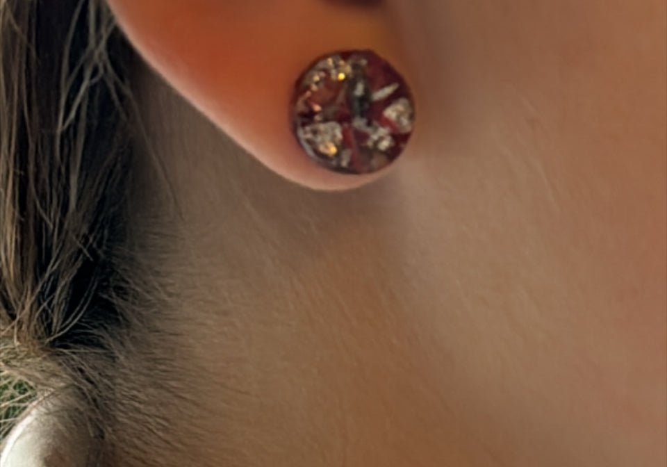 Set of 3 : Festive bloom Earring Studs