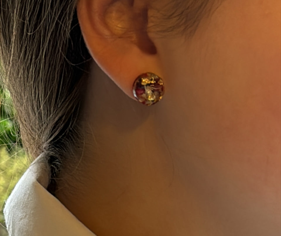 Set of 3 : Festive bloom Earring Studs